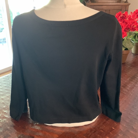 Eddie Bauer 💯% Cotton Crop Cardigan with 3/4 Length Sleeves - Picture 2 of 7